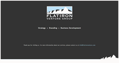 Desktop Screenshot of flatironventure.com